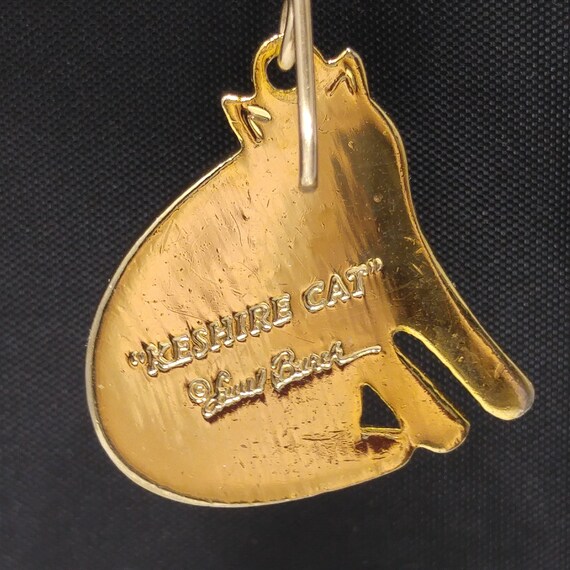 Laurel Burch Red "Keshire Cat" Earrings, Gold Pla… - image 4
