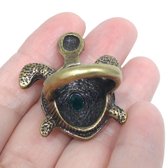 2" large round pendant-carved turtle patina brass tone round disc pendant 2" large round pendant-carved turtle patina brass tone round disc pendant
