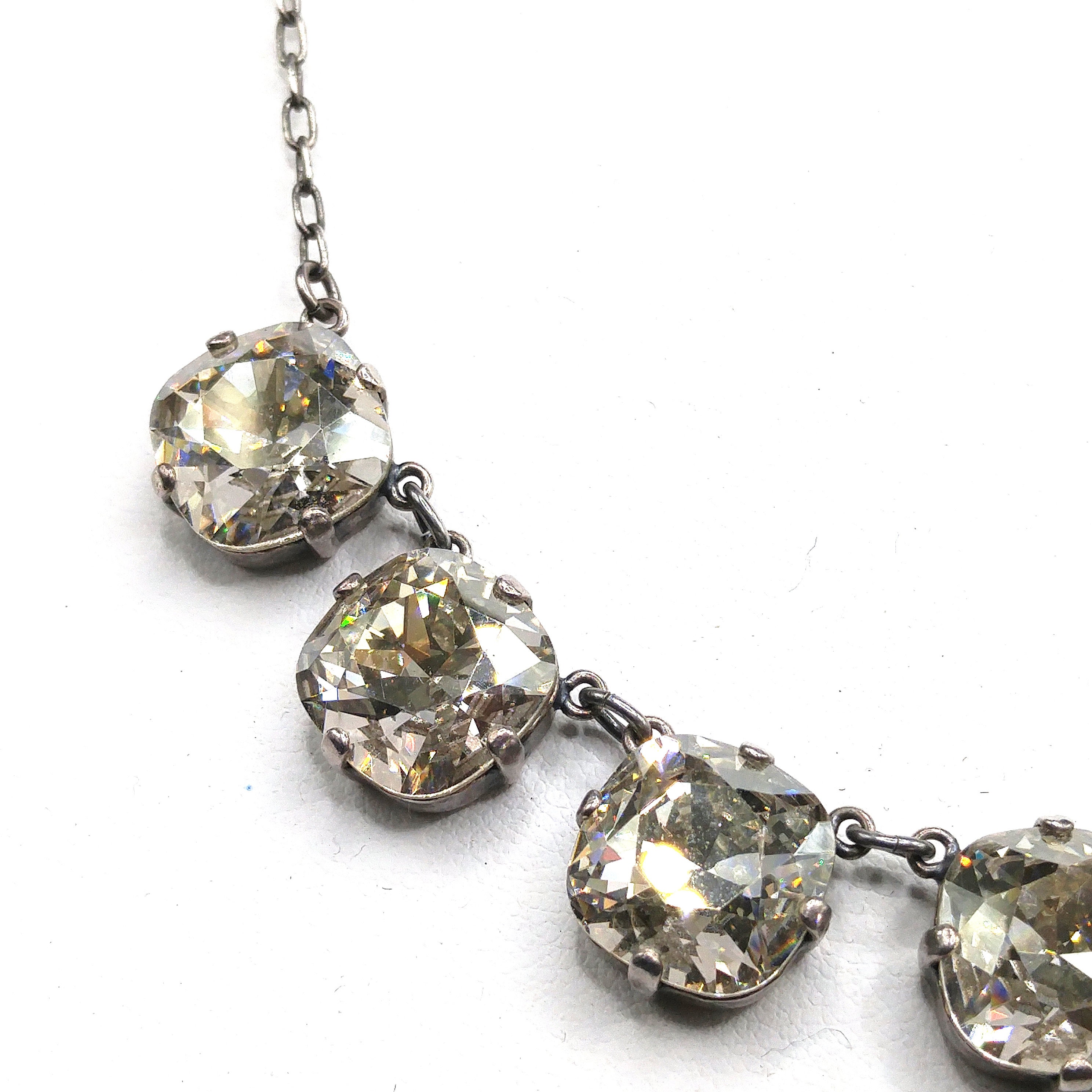Catherine Popesco Crystal Rhinestone Necklace, Art Deco