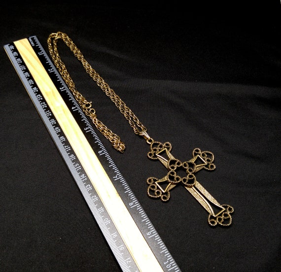 Sarah Coventry Victorian Cross Necklace, Limited … - image 8