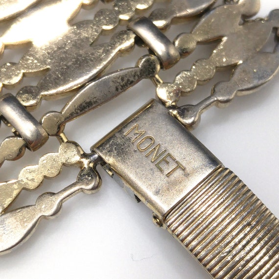 Monet "Minaret" Mid-Century Bracelet, Gold Plated… - image 10