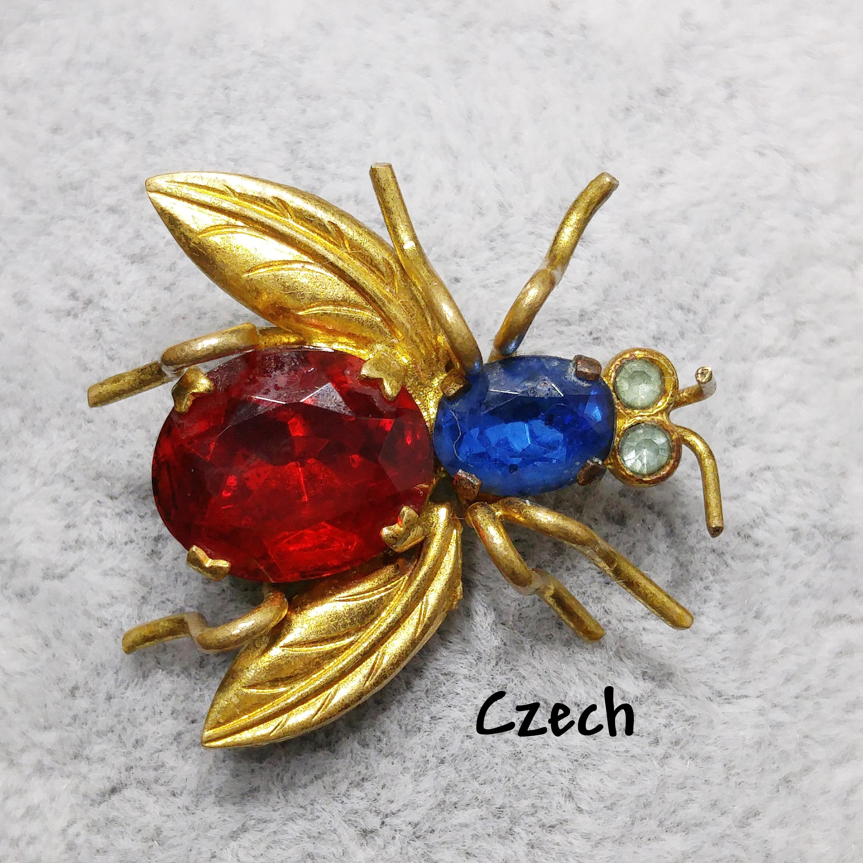Czech Insect Fly Brooch Pin, Glass Rhinestones & Brass, 1930s Vintage Jewelry - Etsy Czech Insect Fly Brooch Pin, Glass Rhinestones & Brass, 1930s Vintage Jewelry - Etsy