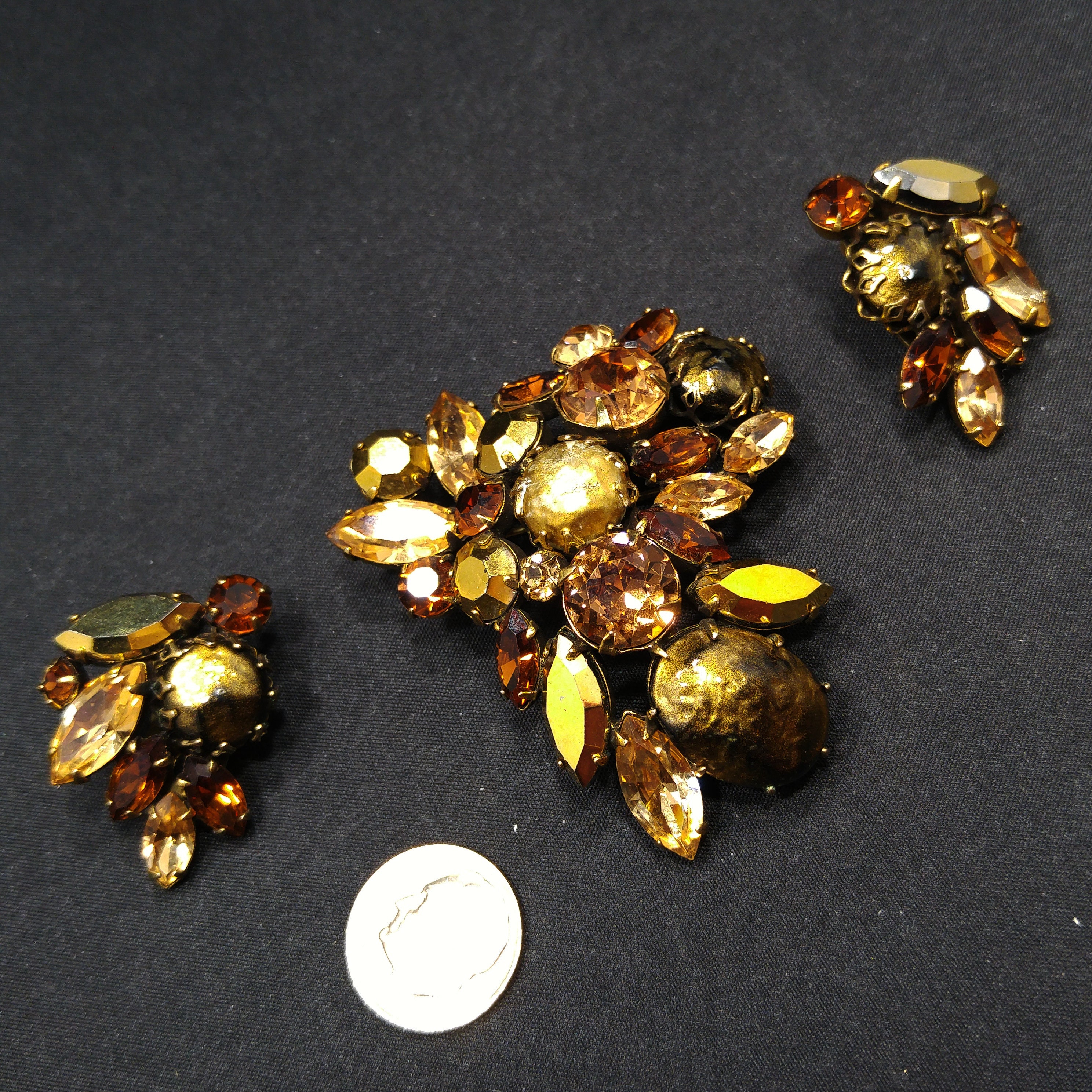 Brooch earrings sale