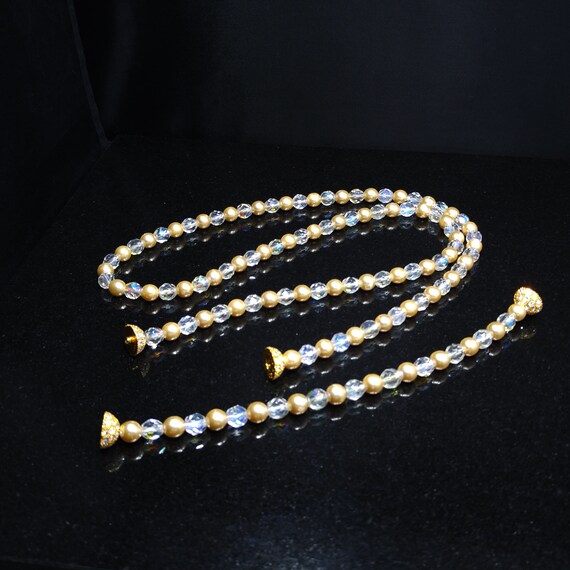 Joan Rivers Faux Pearl Crystal Necklace & Bracele… - image 2