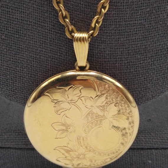 Danecraft Gold Filled Photo Locket Necklace, 12K … - image 4