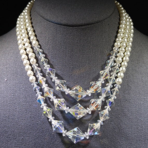 Ab crystal necklace sale