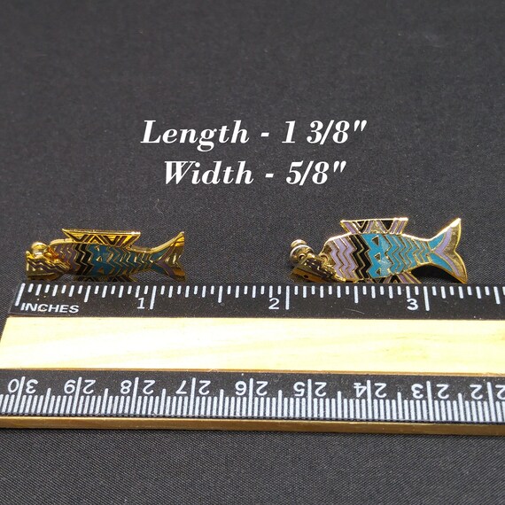 Laurel Burch "Fish Spirit" Post Dangle Earrings, … - image 8
