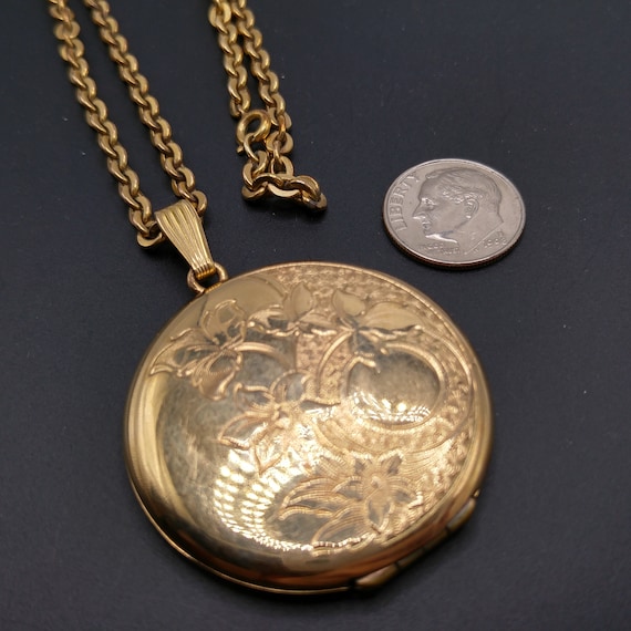 Danecraft Gold Filled Photo Locket Necklace, 12K … - image 7
