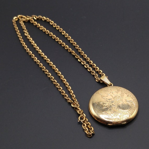 Danecraft Gold Filled Photo Locket Necklace, 12K … - image 8