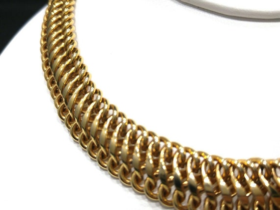 Vendome Interlocking Chain Choker Necklace, Gold … - image 4