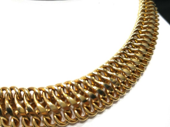 Vendome Interlocking Chain Choker Necklace, Gold … - image 5