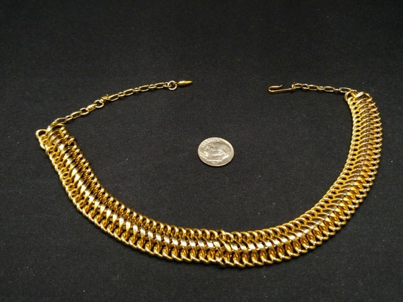 Vendome Interlocking Chain Choker Necklace, Gold … - image 7
