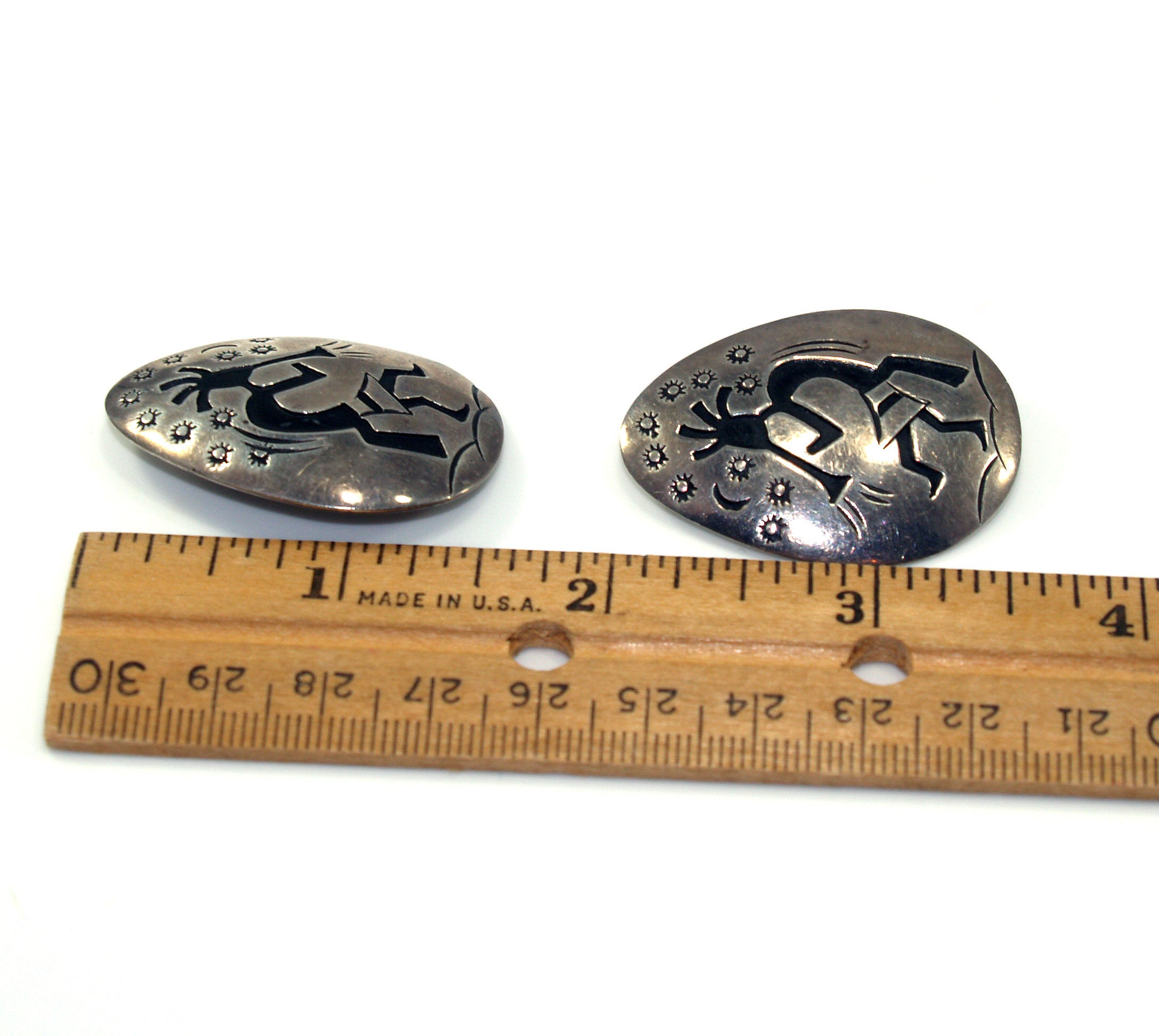 Navajo Clip Earrings Sterling Silver Kokopelli Della & -  UK