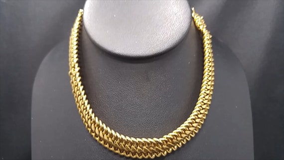 Vendome Interlocking Chain Choker Necklace, Gold … - image 2