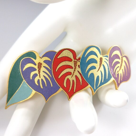 Laurel Burch "Anthurium" Barrette, Hair Clip, Clo… - image 6