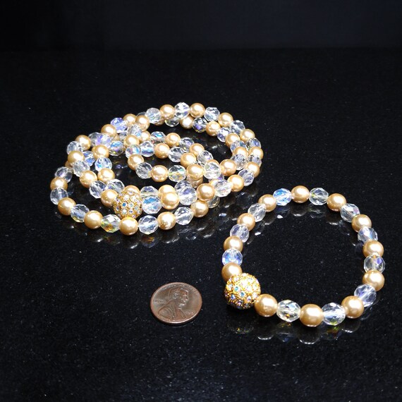 Joan Rivers Faux Pearl Crystal Necklace & Bracele… - image 8