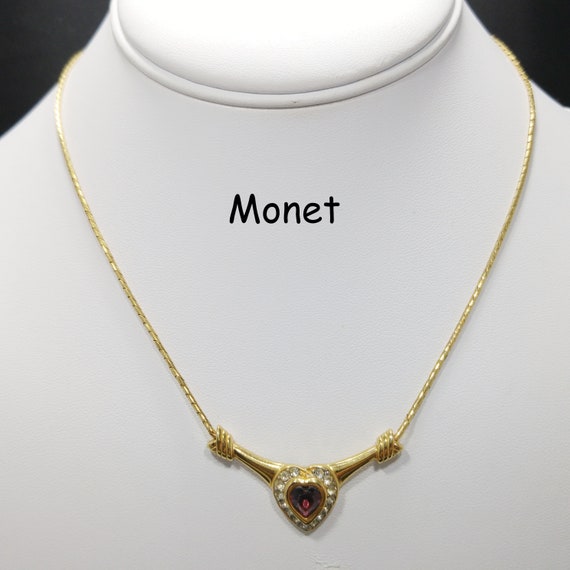 Vintage monet open heart - Gem