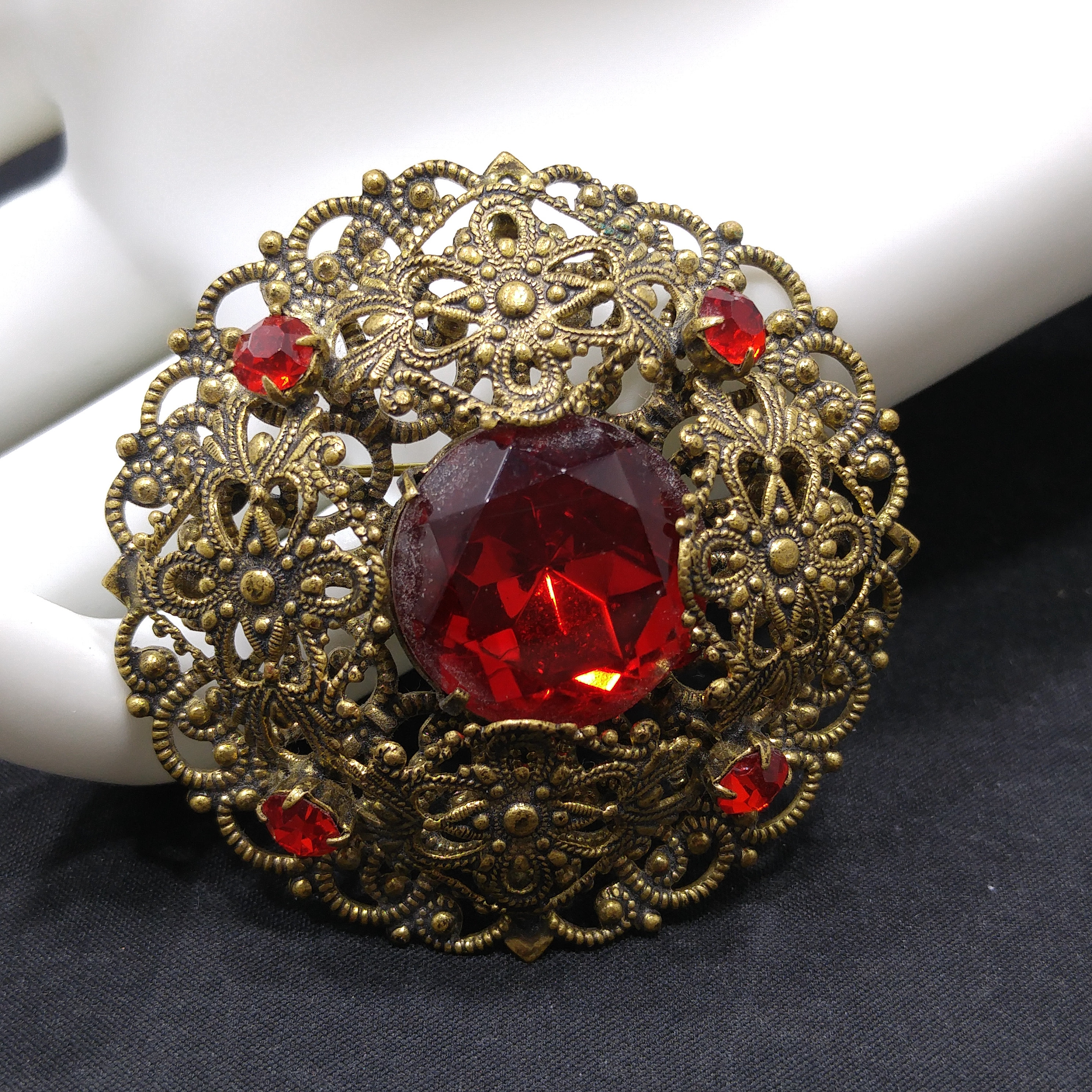 Filigree store brooches antique