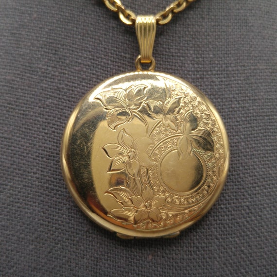 Danecraft Gold Filled Photo Locket Necklace, 12K … - image 2