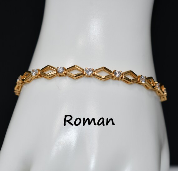 Roman diamond bracelet deals