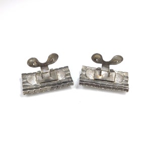 Musi Shoe Clips, Austrian Clear Crystal Rhinestones, Silver Tone Backing, 1960s Vintage Jewelry image 5