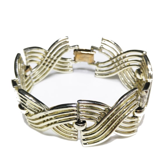 Bergere Bracelet, Mid Century Modern, 1950s Vinta… - image 3