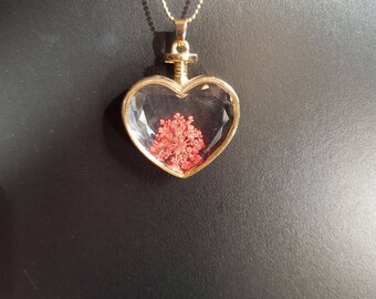 heart shape perfume pendant