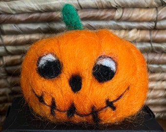 Felted Pumpkin - Spooky Friends Collection