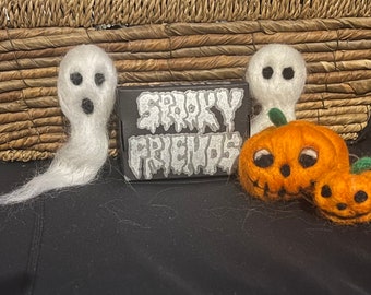 Felted Ghost - Spooky Friends Collection