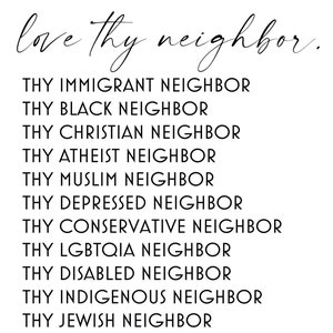 Love thy neighbor svg, dxf, eps, ai. DIGITAL FILES ONLY