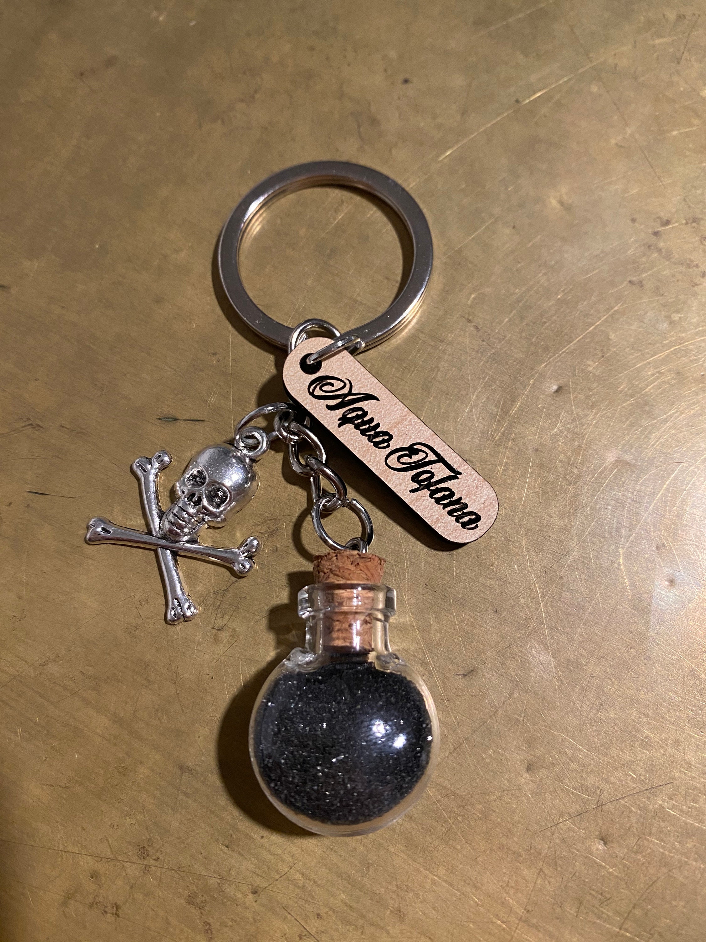 Aqua Tofana - Handmade Key Chain - Bailey Sarian
