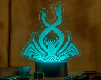 Thrawn Chimaera Hologram / Clone Wars Star Wars Rebels Ahsoka LED Night Light with remote control |  Engraved Acrylic nightlight holo