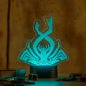 Thrawn Chimaera Hologram / Clone Wars Star Wars Rebels Ahsoka LED Night Light with remote control |  Engraved Acrylic nightlight holo
