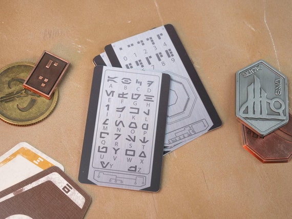 Aurebesh Translation NFC Card x4  | Star Wars Inspired NFC Card