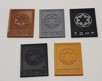 Imperial Credit Set | 9x Star Wars Inspired Empire Credits | Mandalorian Fan Gift