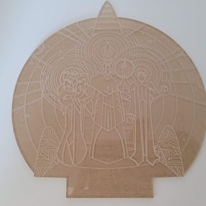 Thorshammer Götter Hologramm/ Clone Wars Star Wars Rebels Ahsoka LED Nachtlicht mit Fernbedienung | Graviertes Acryl Nachtlicht Holo Bild 3