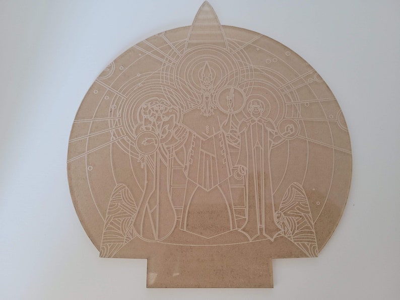 Thorshammer Götter Hologramm/ Clone Wars Star Wars Rebels Ahsoka LED Nachtlicht mit Fernbedienung | Graviertes Acryl Nachtlicht Holo Bild 3