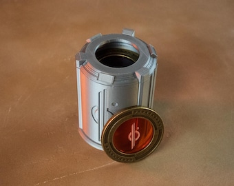 Cas de rachat de crédit Halcyon | Contient un jeu complet de 16 crédits | Boîte de rangement imprimée en 3D pour collectionneurs, joueurs, cosplay et Cantina Nights
