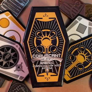 Coruscant Shift Sabacc Kartenspiel | Halcyon Galactic Sternenkreuzer Sabacc | 62 Karten Corellianische Spike Version