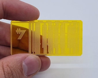Acrylic Republic Credit | Set of 10 Sabacc Gaming Tokens | Star Wars Inspired