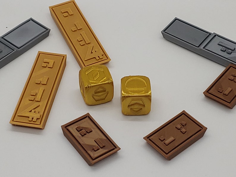 Gold Sabacc Dice Han Solo Dice Star Wars Dice Etsy