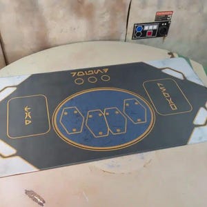 Tapete de brincar Kessel Sabacc | Tapete de mouse inspirado em Star Wars | Tapete Kessel dos Fora da Lei de Star Wars