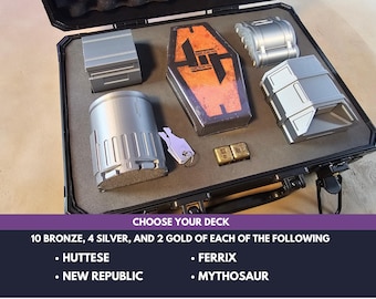 Case of Sabacc with Deck, Dice, Metal Credit In Sets | Star Wars Corellian Spike Coruscant Shift Inspired