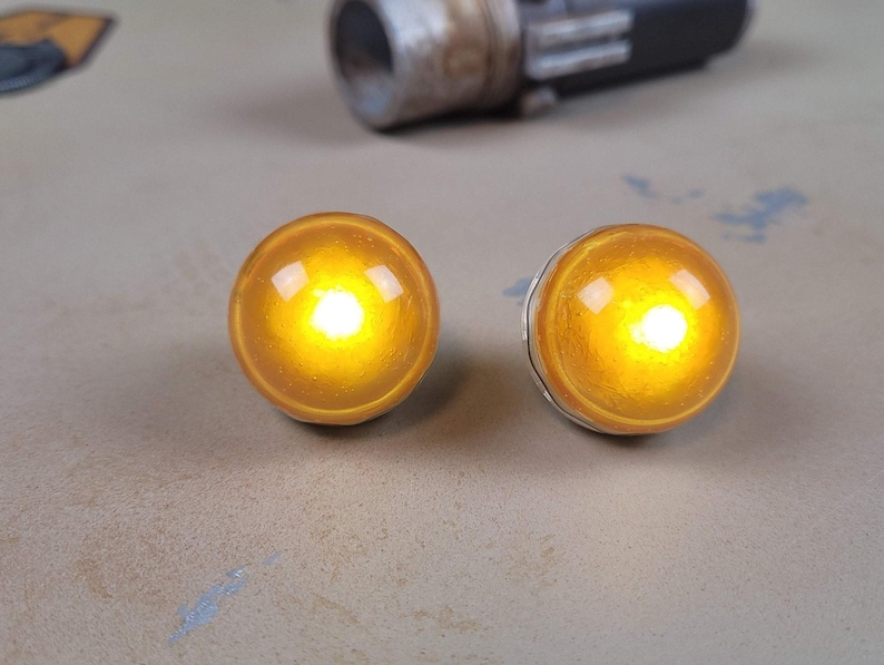 Jawa Eyes - Hook On | (1 Pair, 2 eyes) Jawa Star Wars Inspired Costume / Cosplay Offworld Eyes | Halloween Costume | Mask not Included image 1