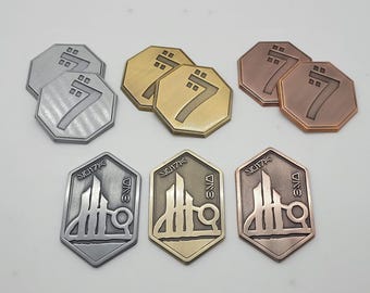 Sabacc Credit Outer Rim Set | Massiver Metall Imperial Chip | Star Wars inspirierte Fanrequisite