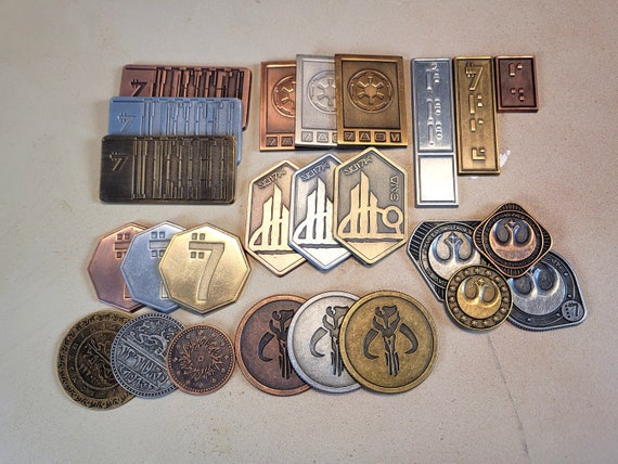 Galactic Credit Sample Set Solid Metal | Sabacc Imperial