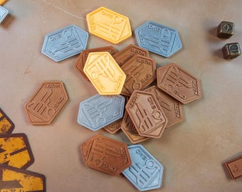 Ensemble de crédits Batuan Spira imprimé en 3D | Crédits inspirés de Star Wars Empire | Cadeau pour fan de Galaxy's Edge