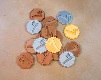 3D gedrucktes Sabacc Credit Poker Chip Set | Inspiriert von Star Wars Empire Credits | Fan Requisite Geld