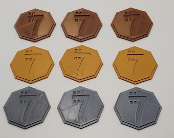 Sabacc Poker Chip Set | 9x Star Wars Empire Credits | Fan Requisite Geld