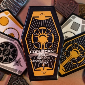 Coruscant Shift Sabacc Card Deck | Halcyon Galactic Starcruiser Sabacc | 62 Card Corellian Spike Version